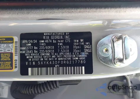 2024 Kia Sportage Sx from USA, damaged, VIN 5XYK43DF0RG217780